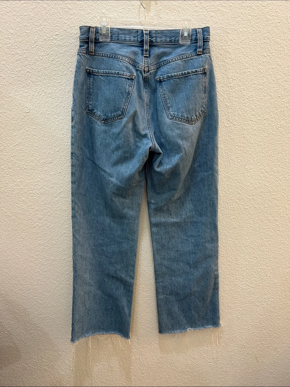 FRAME Le Jane Crop Raw Fray Jean Size 25 - Picture 9 of 16